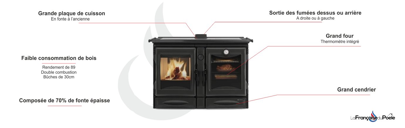 Alaska 12kW Cuisinière à bois